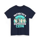 Antarctica Expedition Crew Penguin T-Shirt - Navy