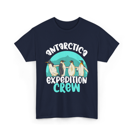 Antarctica Expedition Crew Penguin T-Shirt - Navy