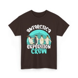 Antarctica Expedition Crew Penguin T-Shirt - Dark Chocolate