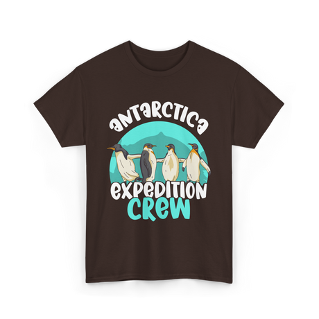 Antarctica Expedition Crew Penguin T-Shirt - Dark Chocolate