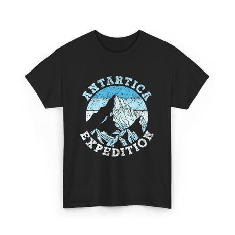 Antarctica Expedition Mountains Adventure T-Shirt - Black