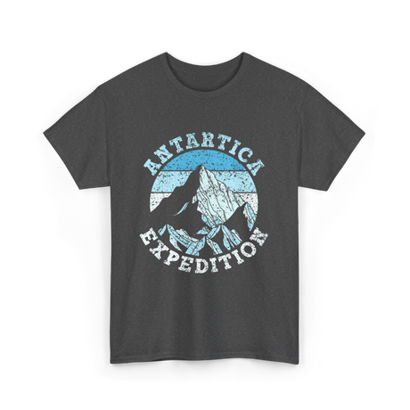 Antarctica Expedition Mountains Adventure T-Shirt - Dark Heather