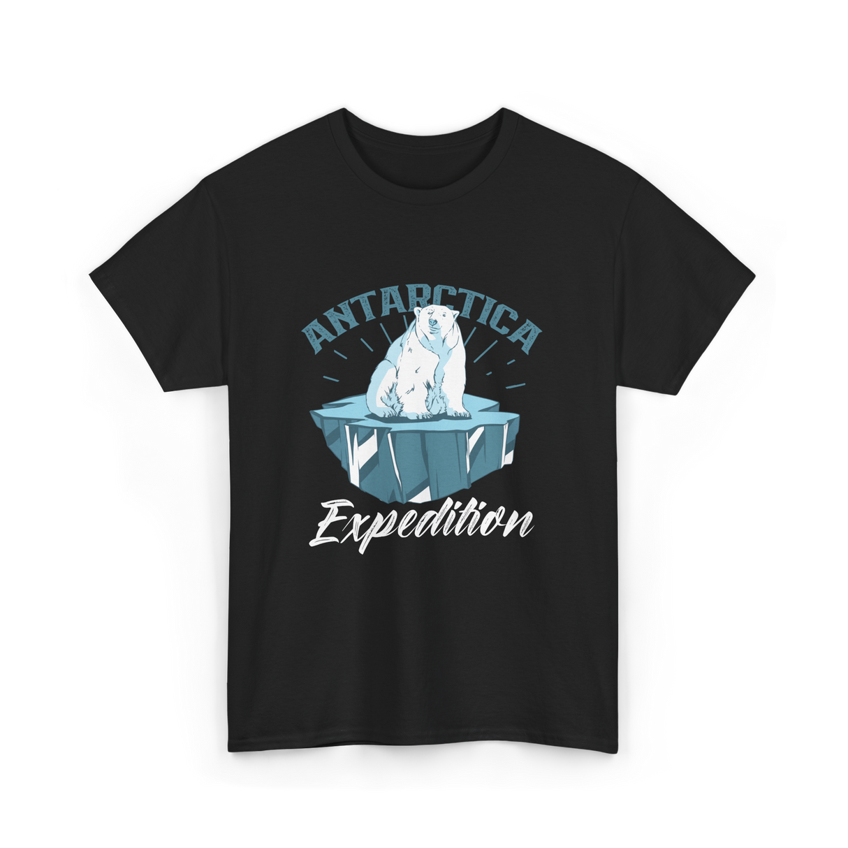 Antarctica Expedition Polar Bear T-Shirt - Black