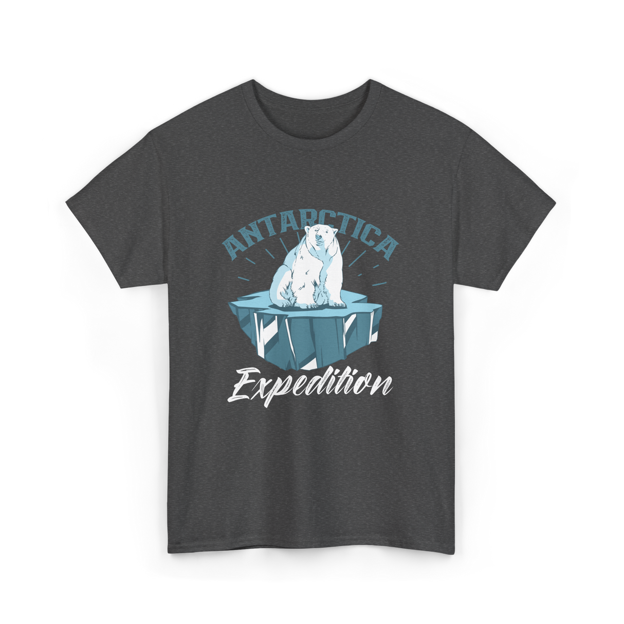 Antarctica Expedition Polar Bear T-Shirt - Dark Heather