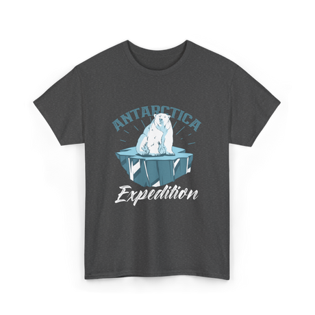 Antarctica Expedition Polar Bear T-Shirt - Dark Heather