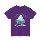 Antarctica Expedition Polar Bear T-Shirt - Purple