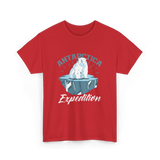 Antarctica Expedition Polar Bear T-Shirt - Red