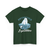 Antarctica Expedition Polar Bear T-Shirt - Forest Green