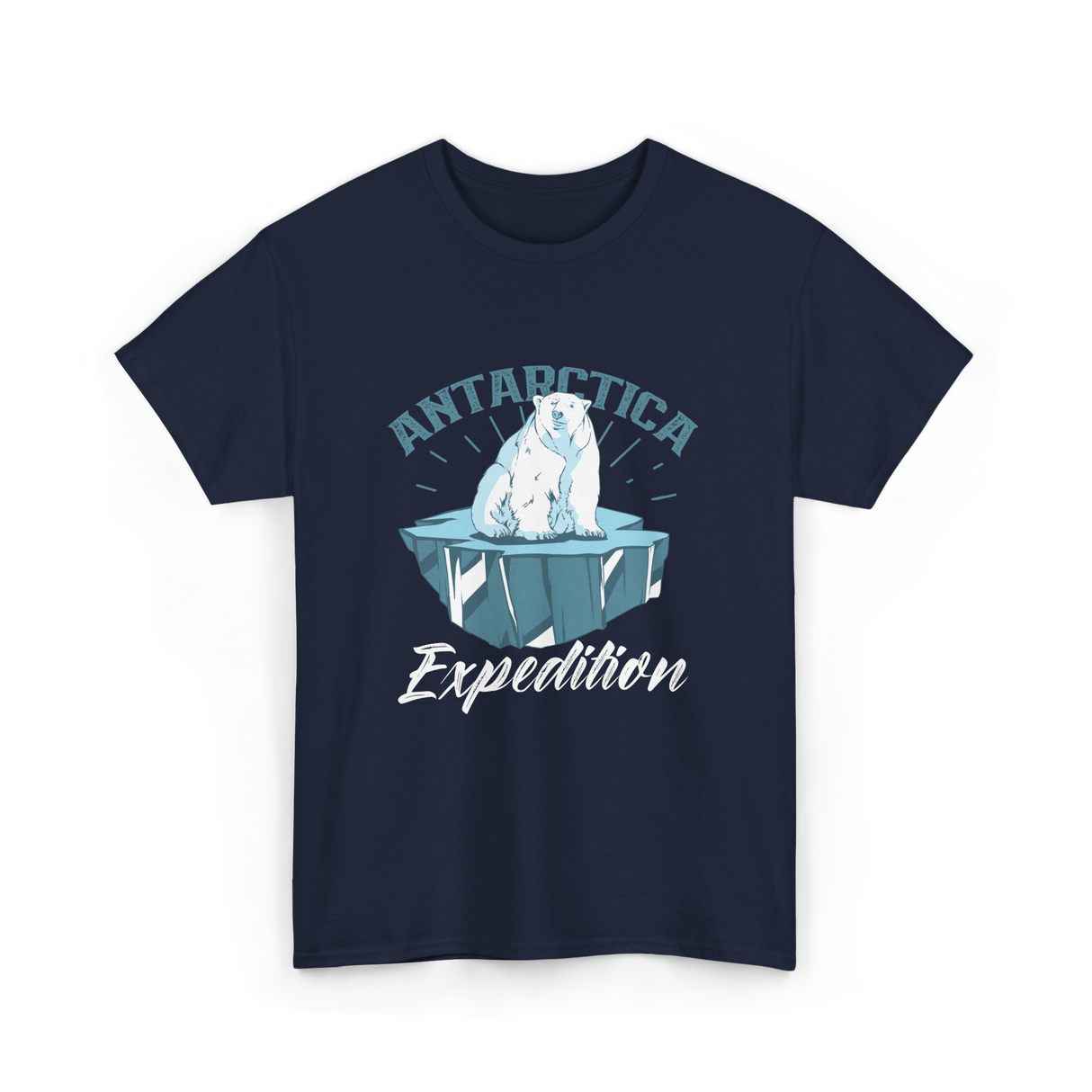 Antarctica Expedition Polar Bear T-Shirt - Navy