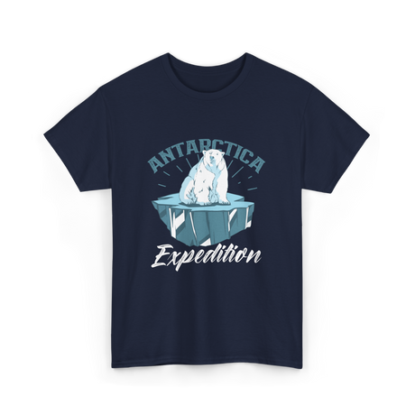 Antarctica Expedition Polar Bear T-Shirt - Navy