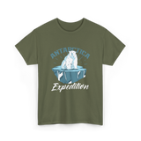 Antarctica Expedition Polar Bear T-Shirt - Military Green