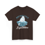 Antarctica Expedition Polar Bear T-Shirt - Dark Chocolate