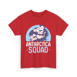 Antarctica Squad Penguin T-Shirt - Red