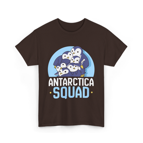 Antarctica Squad Penguin T-Shirt - Dark Chocolate