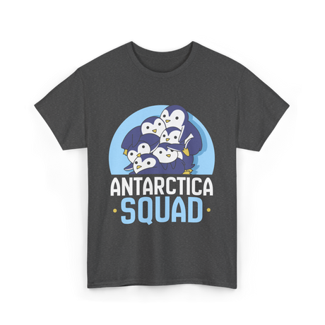 Antarctica Squad Penguin T-Shirt - Dark Heather