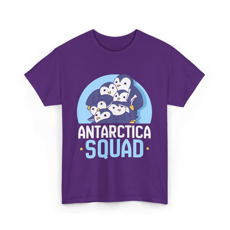 Antarctica Squad Penguin T-Shirt - Purple