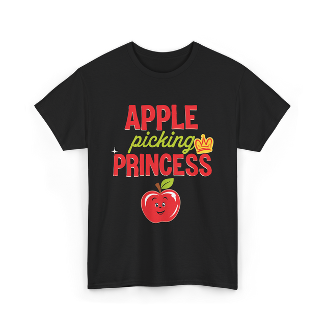 Apple Picking Princess Kids T-Shirt - Black