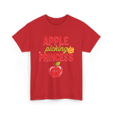 Apple Picking Princess Kids T-Shirt - Red