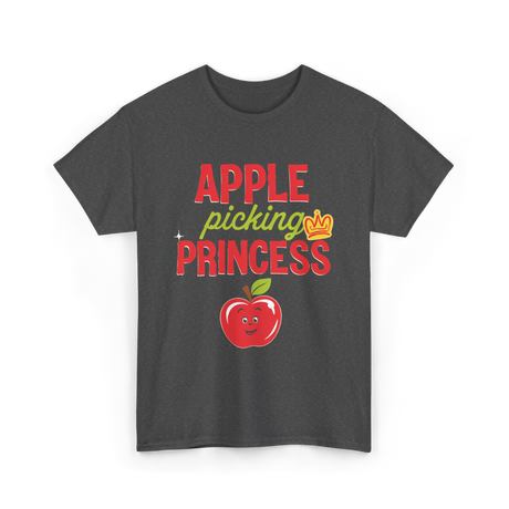 Apple Picking Princess Kids T-Shirt - Dark Heather