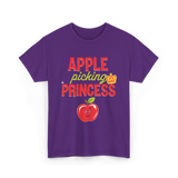 Apple Picking Princess Kids T-Shirt - Purple