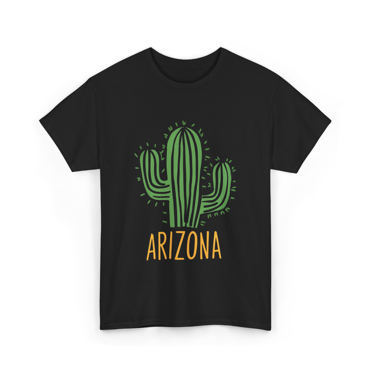 Arizona Cactus Arizona Souvenir T-Shirt - Black