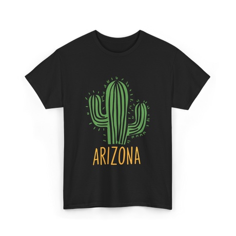 Arizona Cactus Arizona Souvenir T-Shirt - Black