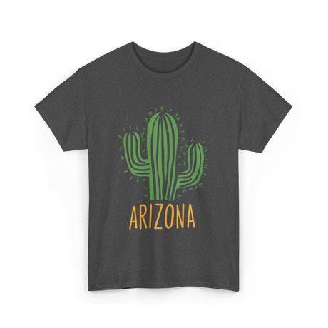 Arizona Cactus Arizona Souvenir T-Shirt - Dark Heather