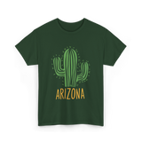 Arizona Cactus Arizona Souvenir T-Shirt - Forest Green