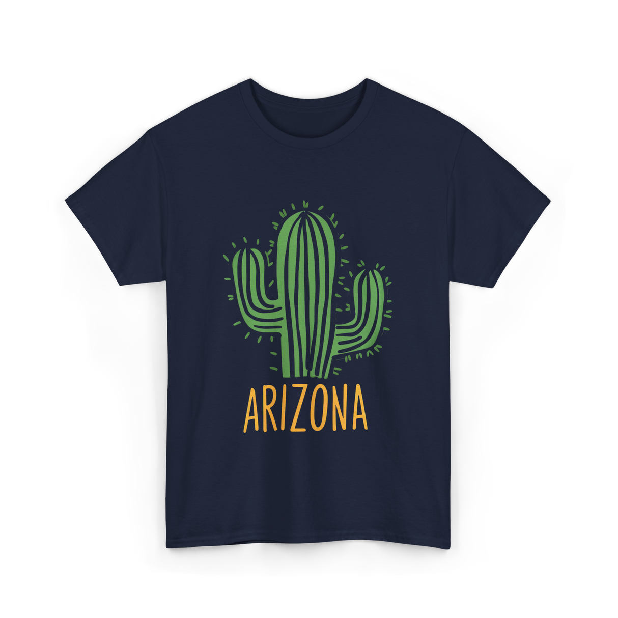 Arizona Cactus Arizona Souvenir T-Shirt - Navy