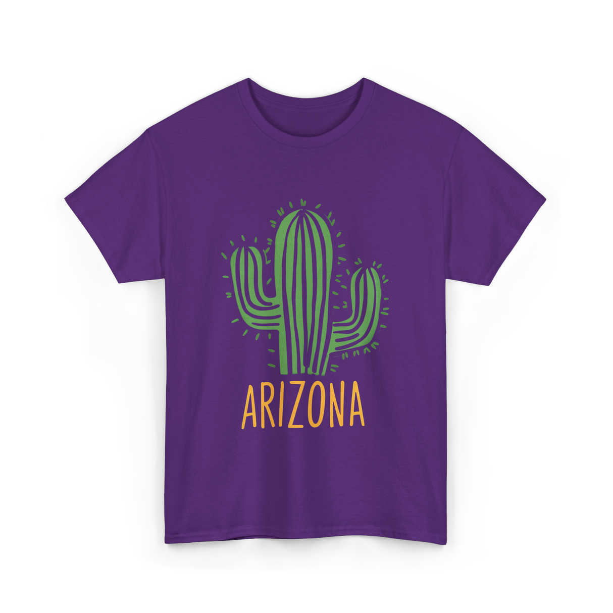 Arizona Cactus Arizona Souvenir T-Shirt - Purple