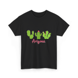 Arizona Cactus Plant Cactus T-Shirt - Black