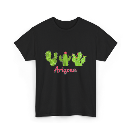 Arizona Cactus Plant Cactus T-Shirt - Black