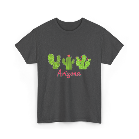 Arizona Cactus Plant Cactus T-Shirt - Dark Heather