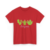 Arizona Cactus Plant Cactus T-Shirt - Red