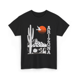 Arizona Desert Cactus Mountain T-Shirt - Black