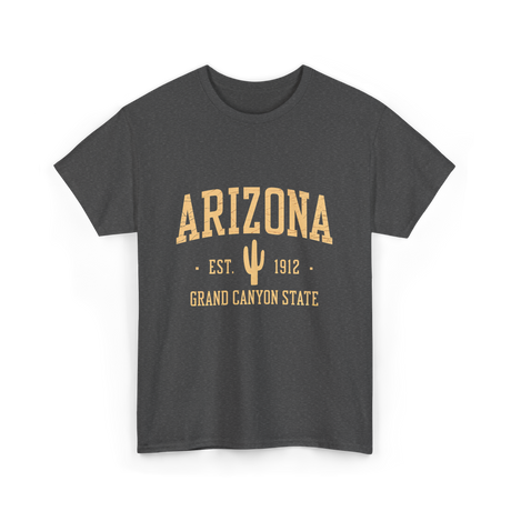 Arizona Grand Canyon State Cactus T-Shirt - Dark Heather