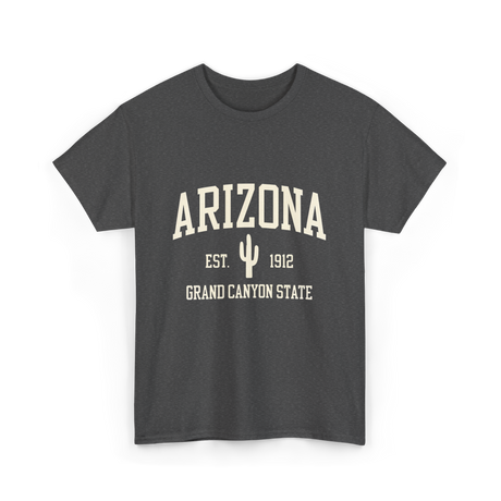 Arizona Grand Canyon State Cactus T-Shirt - Dark Heather