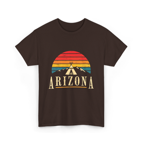 Arizona Mountains Camping Outdoors T-Shirt - Dark Chocolate