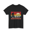 Arkansas Bigfoot Adventure Hiking T-Shirt - Black