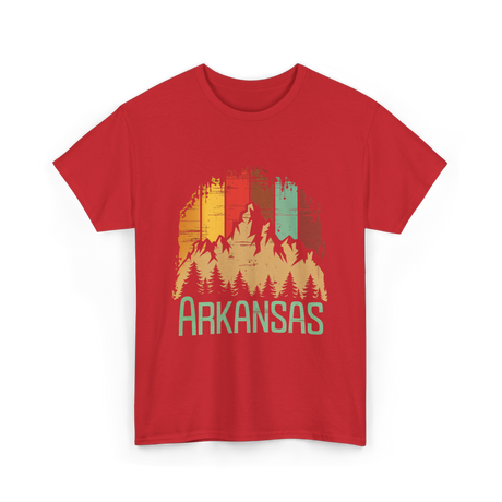 Arkansas Mountains Arkansas T-Shirt - Red