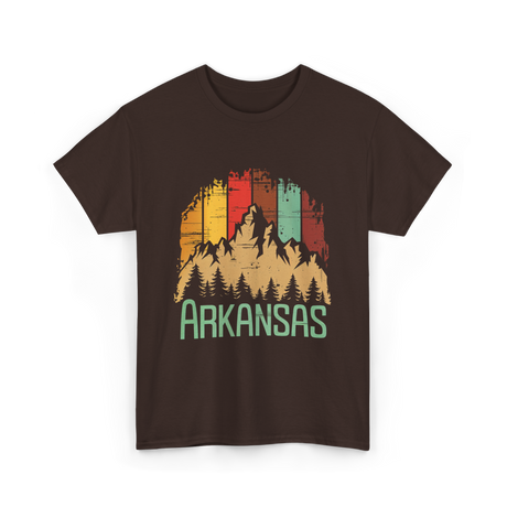 Arkansas Mountains Arkansas T-Shirt - Dark Chocolate