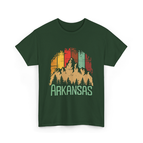 Arkansas Mountains Arkansas T-Shirt - Forest Green