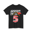 Arrrr I'm 5 Pirate Theme T-Shirt - Black