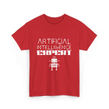 Artificial Intelligence Expert AI Expert T-Shirt - Red