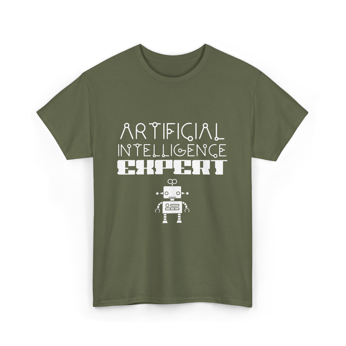 Artificial Intelligence Expert AI Expert T-Shirt - Military Green