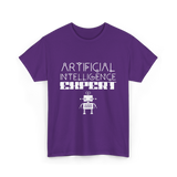 Artificial Intelligence Expert AI Expert T-Shirt - Purple