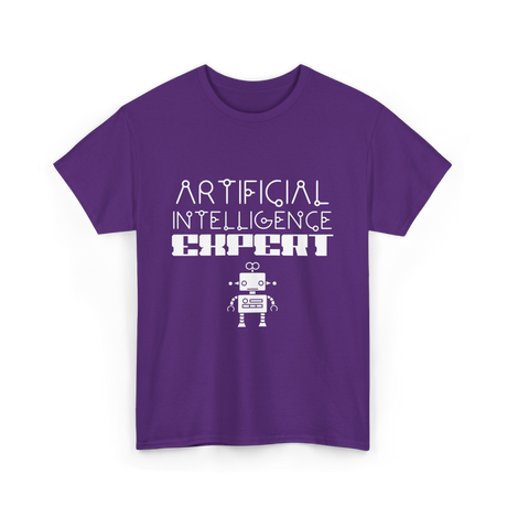 Artificial Intelligence Expert AI Expert T-Shirt - Purple