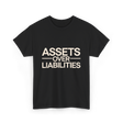 Assets Over Liabilities Accounting T-Shirt - Black