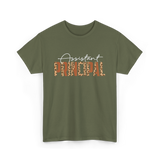 Assistant Principal Job Title T-Shirt - Military Green