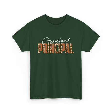 Assistant Principal Job Title T-Shirt - Forest Green